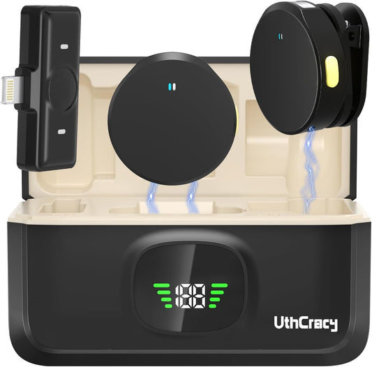 UthCracy Wireless Mini Lavalier Microphone for iPhone